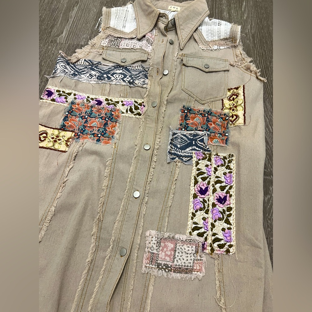 Artsy patchwork boho festival vest/dress - Picture 7 of 9
